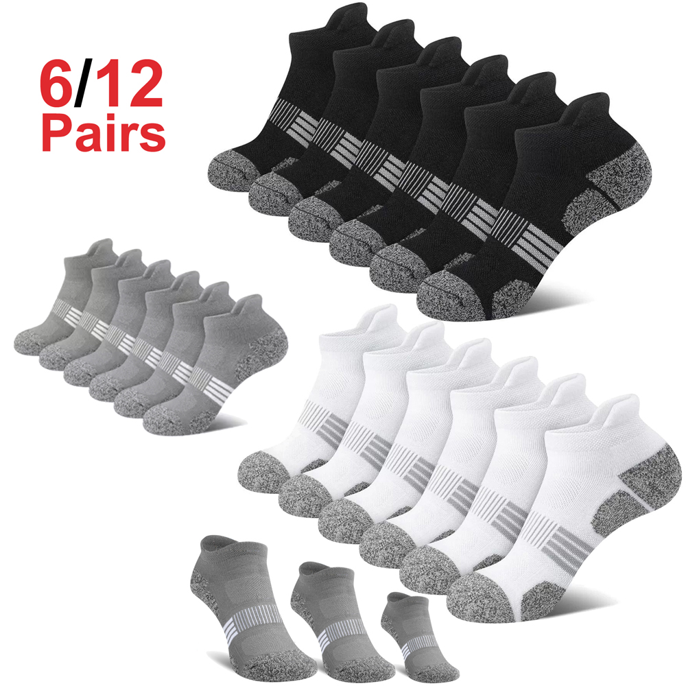 Ankle Sock Low Cut - Unisex Ankle Socks 6/12 Pairs Set
