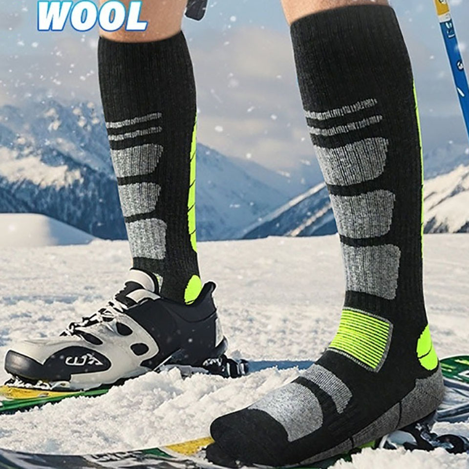 Wool Hiking Sock - GTUBIKE Merino Wool Thermal Socks Men