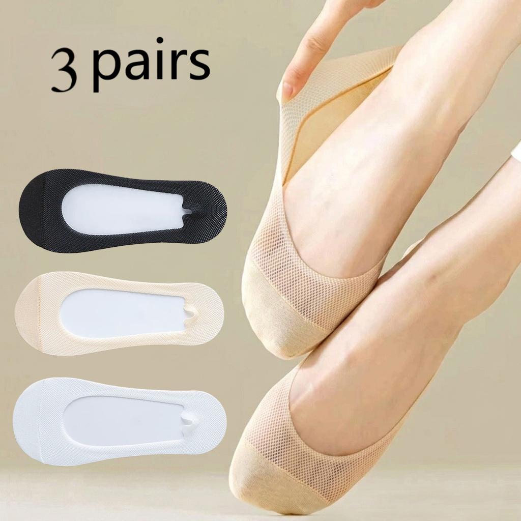 3Pairs,Women Invisible No Show - Invisibility Sock Loafer 评论和价格