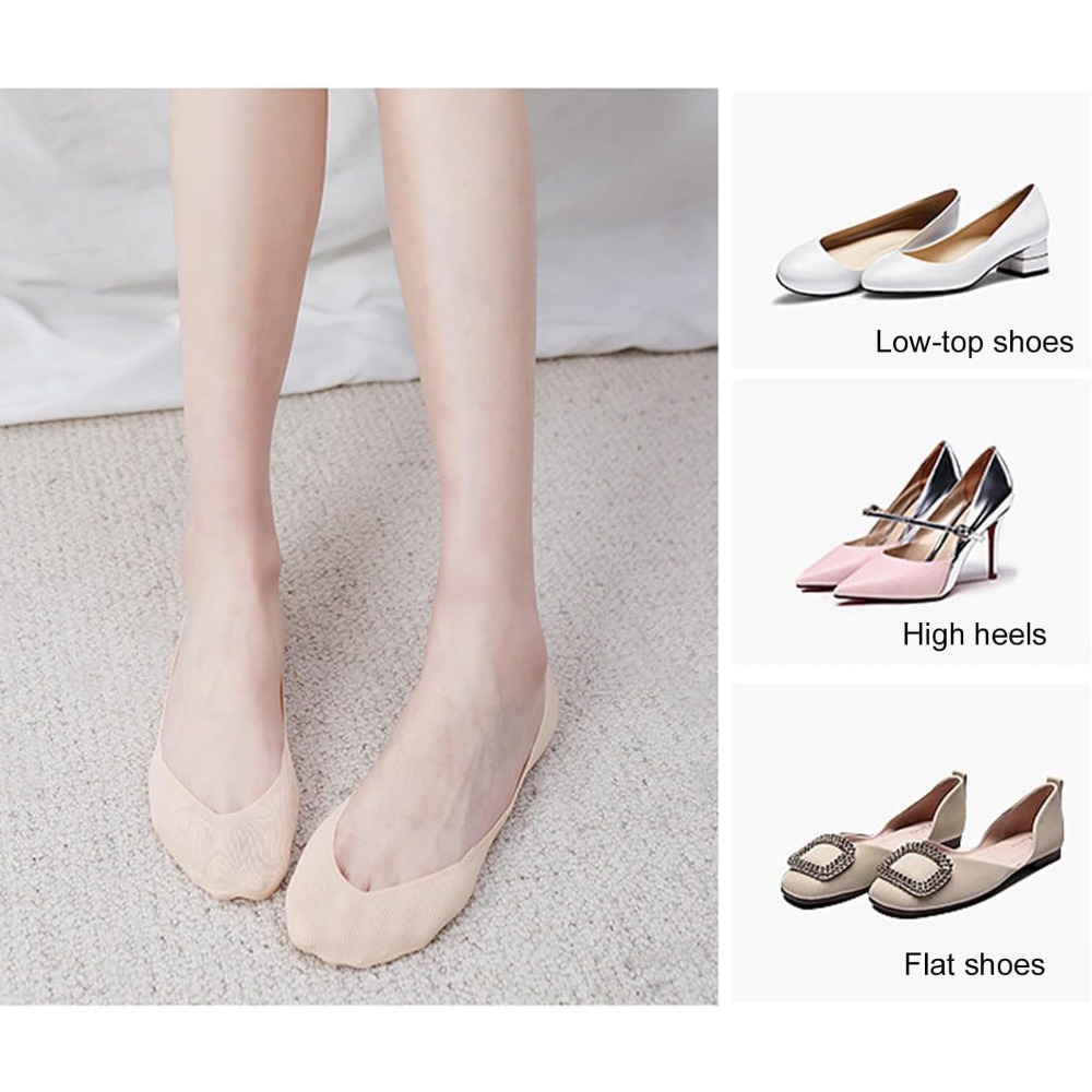 6 Pairs No Show Socks Women An - Invisibility Sock Loafer 评论和价格